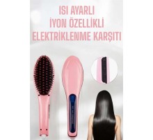 Fön Etkili Saç Düzleştirici Tarak Yıpranma Karşıtı Döner Kablo Isı Ayarlı
