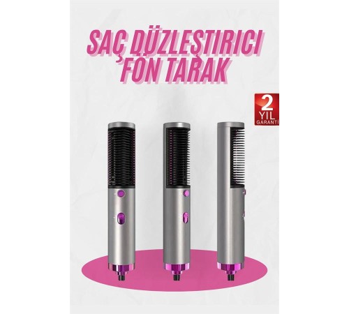 Fön Tarak Düzleştirici Seramik Kaplama Fön Makinesi Saç Kurutma