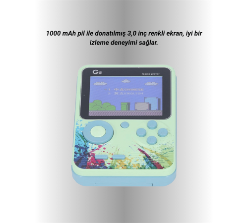 G5 Game Box Retro Mini Oyun Konsolu – 500 Dahili Oyun