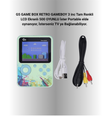 G5 Game Box Retro Mini Oyun Konsolu – 500 Dahili Oyun