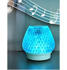 G5 Kristal Şarjlı Masa Lambası - 7 Renk Gece Lambası ve Bluetooth Hoparlör