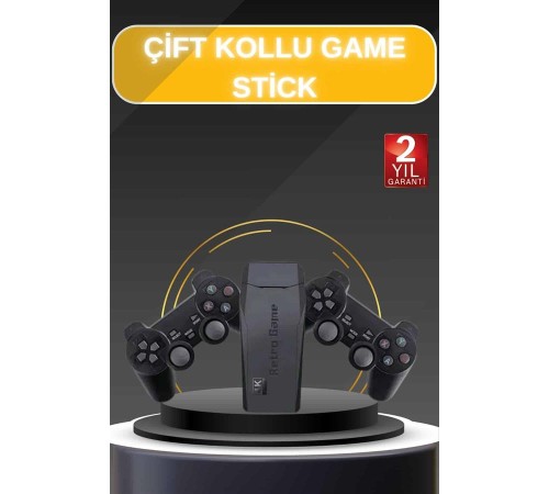 Game Stick El Atarisi 2.4g Kablosuz Çift Kol Oyunlar 4k Game Stick 3500 Oyunlu Atari Uyumlu