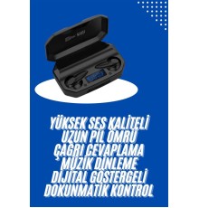 Kulaklık Bluetooth 5.2 Kablosuz Kulakiçi Rgb Işıklı Çift Mikrofonlu