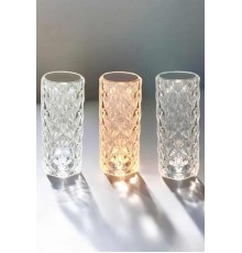 Gece Lambası Kristal Lamba Dokunmatik Şarjlı Hediyelik