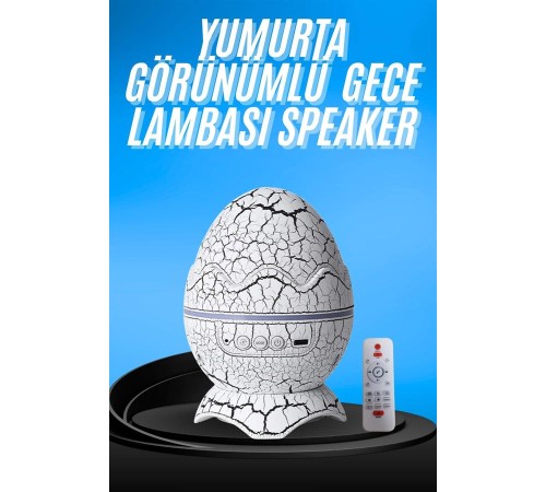 Gece Lambası Yumurta Işık Speaker Yeni Nesil Dinozor Yumurtası Görünümlü