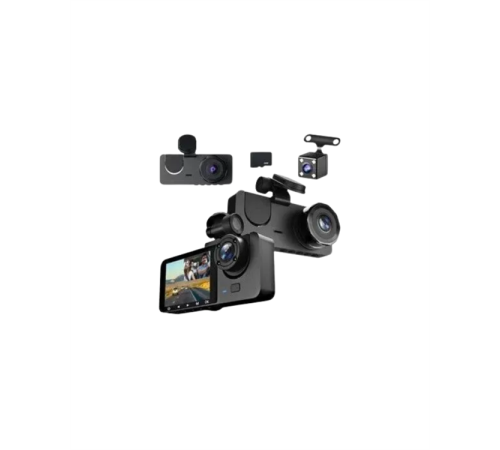Full HD Çözünürlüklü Üç Kameralı Araç İçi Kamera – Park ve Sürüş Güvenliği