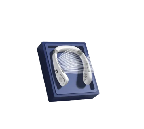 Giyilebilir Sessiz Fan | 224g Hafif, Bladeless Güvenli Tasarım, 5 Vitesli Soğutma, USB Şarjlı Fan
