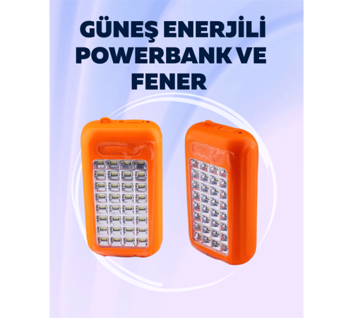 Gold Silver GS-875 Outdoor Powerbank & Işıldak – Güneş Paneli, 32 LED, 10000 mAh, Çift Çıkış Gold Silver GS-875 Outdoor Powerbank & Işıldak – Güneş Paneli, 32 LED, 10000 mAh, Çift Çıkış
