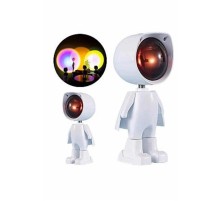 Gün Batımı Projektör Lamba Astronot Görünümlü Dekoratif Masa Lambası