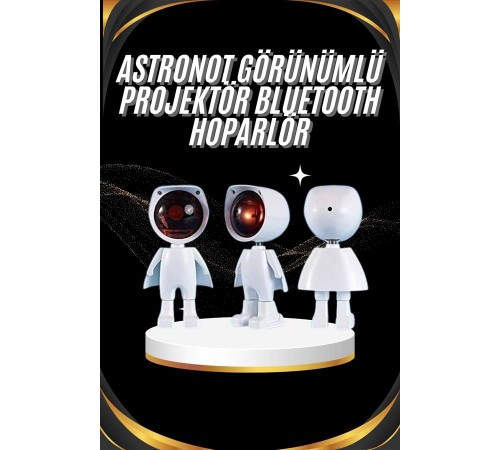 Gün Batımı Projektör Lamba Astronot Görünümlü Dekoratif Masa Lambası