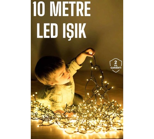 Gün Işığı 10 Metre Led Işık Şerit Led Süsleme Parti Malzemesi
