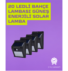 Güneş Enerjili Akıllı Duvar Lambası | PIR Sensörlü, Otomatik Aydınlatma, Dış Mekan İçin