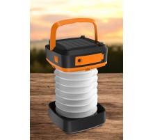 Güneş Enerjili Led Lamba Kamp Lambası Katlanabilir Lamba USB Şarjlı