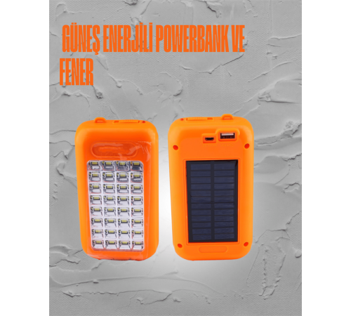Güneş Enerjili LED Powerbank Işıldak – 10000 mAh, Su Geçirmez, 32 LED, Taşınabilir Tasarım Güneş Enerjili LED Powerbank Işıldak – 10000 mAh, Su Geçirmez, 32 LED, Taşınabilir Tasarım