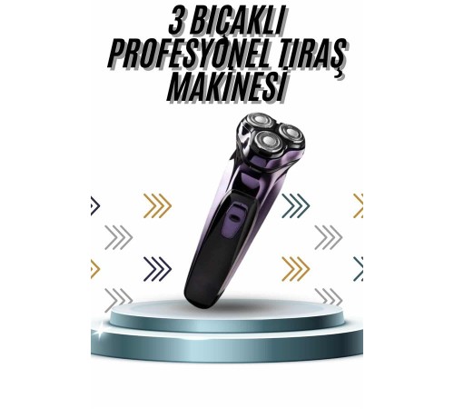 Günlük Kullanıma Uygun Profesyonel Tıraş Makinesi Döner Başlıklı