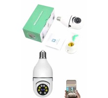 Güvenlik Kamerası Wi-Fi Özellikli 360 Derece Full Hd 1080p Ampül Kamera