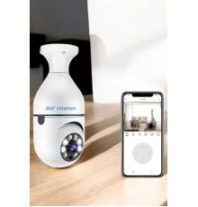 Güvenlik Kamerası Wifi Kamera Duylu Ev Kamerası Wifi Bağlantılı Dönebilen