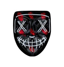 Hallowen Parti Maskesi Neon Led Işıklı Maske 3 Modlu Cadılar Bayramı Maskesi