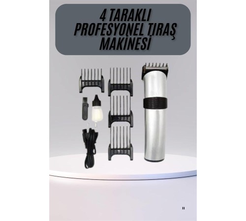 Hassas Ciltlere Özel Saç Sakal ve Vücut Kuaför Tipi Şarjlı Tıraş Makinesi