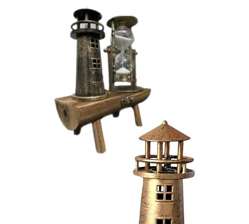 Hediyelik Eşya Retro Deniz Fenerli Kum Saati Ahşap Görünümlü Dekoratif Eşya Hediyelik Eşya Retro Deniz Fenerli Kum Saati Ahşap Görünümlü Dekoratif Eşya