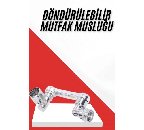 Her Yere Dönebilen Tasarruflu Mutfak Musluk Başlığı Ucu Musluk Ucu Oynar Başlıklı