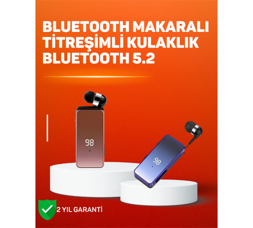 İki Telefona Aynı Anda Bağlanan Bluetooth 5.3 Klipsli Kulaklık – MFB Çok Noktalı Bağlantı