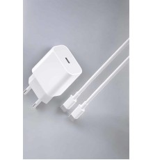 İOS Uyumlu Type-C Girişli Hızlı Şarj 15/15 Pro Max Adaptör ve Kablosu