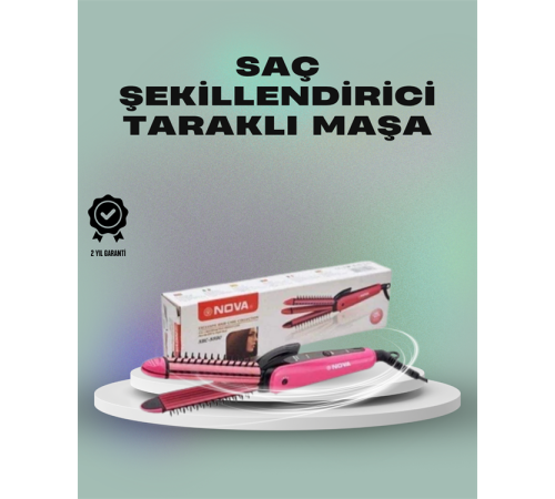 Isı Koruyucu ve Sabitleyici Özellikli Profesyonel Saç Maşası