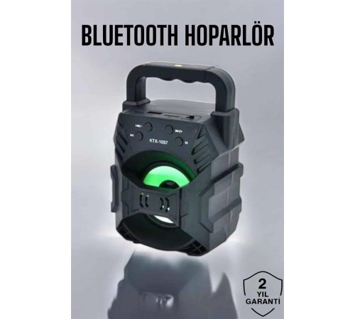Işıklı Bluetooth Hoparlör Müzik ve Renkli Işık Taşınabiilir