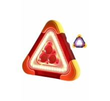 Işıklı İkaz Lambası Reflektör Şarjlı Işıklı Üçgen LED Acil Durum Feneri