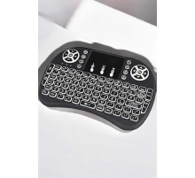 Işıklı Kablosuz Mini Q Klavye Tüm Cihazlara Uyumlu