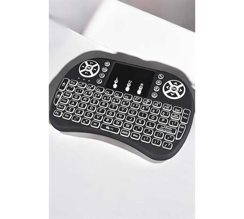 Işıklı Kablosuz Mini Q Klavye Tüm Cihazlara Uyumlu