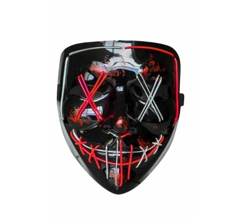 Işıklı Led Maske Parti Eğlence Maskesi Hallowen Neon Maske Işıklı Led Maske Parti Eğlence Maskesi Hallowen Neon Maske