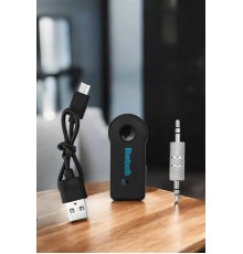 Kablosuz Bluetooth Aux Araç Kiti Siyah Hafıza Kartlı