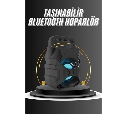Kablosuz Bluetooth Hoparlör Ses Bombası RGB Işıklı Taşınabilir Yüksek Ses Kaliteli