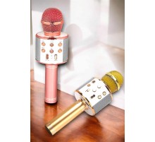 Kablosuz Bluetooth Karaoke Mikrofon USB ve AUX Girişli, Yüksek Ses Kalitesi