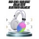 Kablosuz Bluetooth Kulaklık RGB Işıklı Kulak Üstü 5.3 Bluetooth Bağlantılı