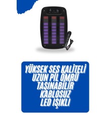 Kablosuz Hoparlör İOS ve Android Uyumlu Şarjlı SD Kart Girişli Bluetooth Hoparlör