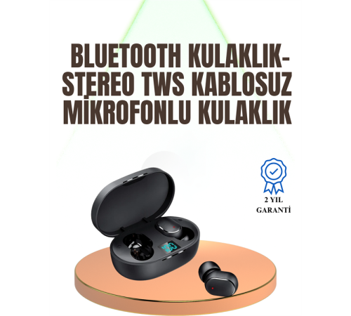 Kablosuz Kulak İçi Bluetooth Kulaklık Stereo Dokunmatik Kontrollü Kulaklık