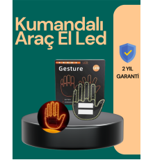 Kablosuz Kumandalı LED Jest Işığı – 3 Modlu Araba Arkası Mesaj Işığı, 203 LED ile Yüksek Parlaklık
