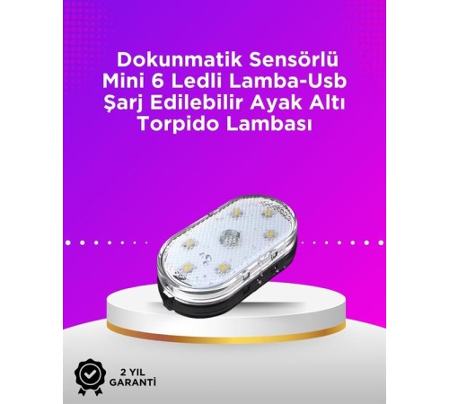 Kablosuz Manyetik Montajlı Araba İçin 7 Renkli Ambiyans Işığı Seti