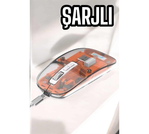 Kablosuz Mouse Fare 5.0 Bluetooth Bağlantılı USB Girişli