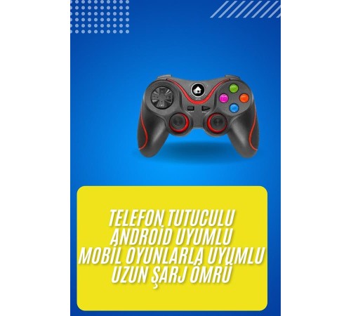 Kablosuz Oyun Kolu Bluetooth Joystick Gamepad Android Uyumlu