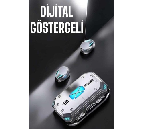 Kablosuz Powerbankli  Kulaklığı Gürültü Önleyici