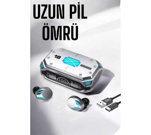 Kablosuz Powerbankli  Kulaklığı Gürültü Önleyici
