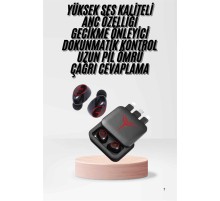 Kablosuz Şarj Göstergeli Powerbank Özellikli Bluetooth Kulaklık Çağrı Cevaplayabilen