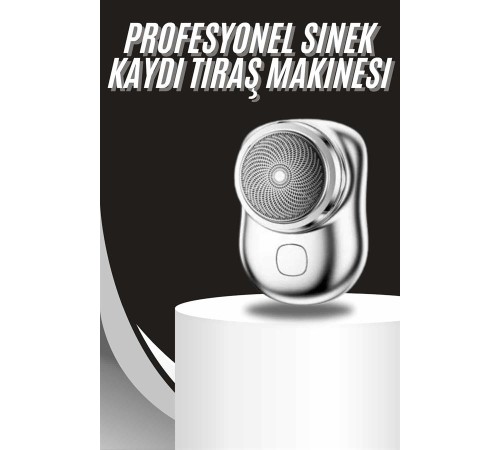 Kablosuz Tıraş Makinesi Günlük Hızlı Taşınabilir Şarjlı Yuvarlak Paslanmaz Çelik