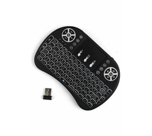 Kablosuz Türkçe Q Klavye RGB Işıklı Televizyon Ps3 Dokunmatik Mouse