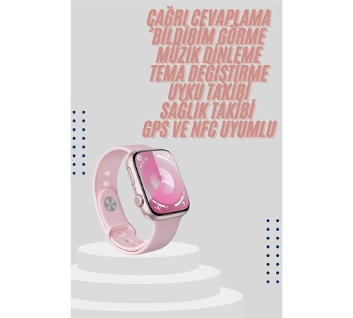 Kadınlara Özel Yeni Nesil Pembe Amoled Ekran Ultra Akıllı Saat 49MM Kadınlara Özel Yeni Nesil Pembe Amoled Ekran Ultra Akıllı Saat 49MM