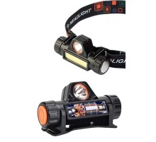 Kafa Lambası Çalışma Işığı Kafa Feneri Şarjlı Mıknatıslı Fenerli